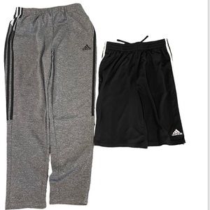 Boys Adidas XL Joggers and Shorts Bundle